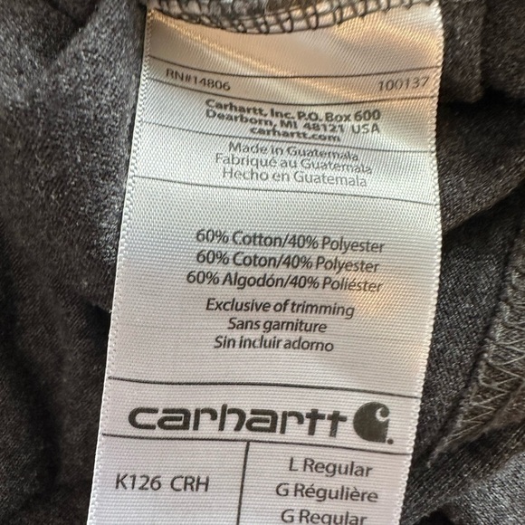 Carhartt Original Fit Long Sleeve Pocket Tee NWOT - Picture 5 of 6